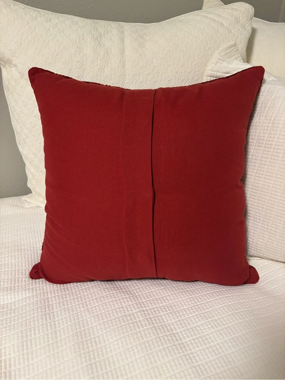 Pottery Barn Holiday Christmas Tree Hooked Accent Pillow Cover - 18